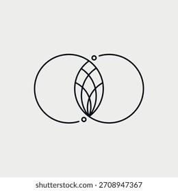 Abstract Minimalist Leaf Logo Design – Modern Nature Symbol
