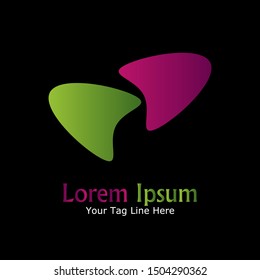 Abstract and minimalist logo design. Creative logo.