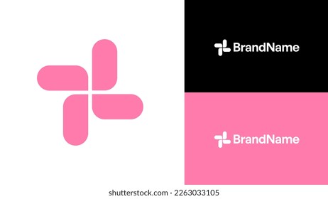 plantilla de diseño de logotipo minimalista abstracto para cualquier campo. creativo. tecnología. la naturaleza. finanzas. corporativos.