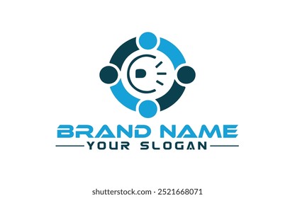 Abstract minimalist logo design template