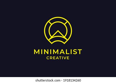 Abstract Minimalist logo template design