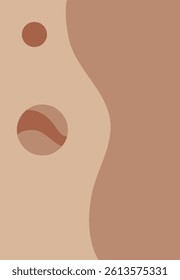 Abstract minimalist modern Brown background