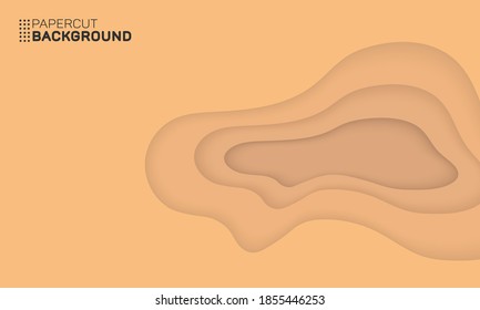 Abstract Minimalist Modern Futuristic Papercut Background. Abstract design template for brochures, flyers, magazine, business card, branding, banners, headers, book covers, notebooks background vector