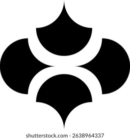 a abstract minimalist pattern concept for corporate identity that operates in the beauty sector and so on. Unique and easily recognizable anytime and anywhere. Identical to neatness and branding.