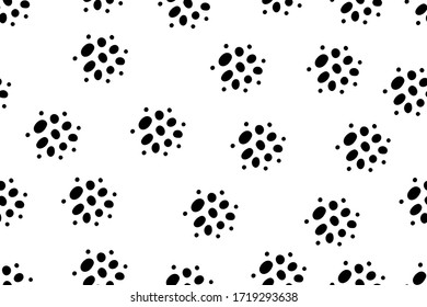 Patrón minimalista abstracto con puntos, fondo simple y transparente