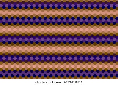 Abstract minimalist pattern hexagon with color
