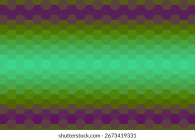 Abstract minimalist pattern hexagon with color
