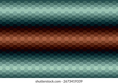 Hexágono padrão minimalista abstrato com cor
