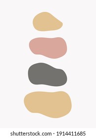 el patrón abstracto minimalista forma el fondo. Ilustración vectorial moderna. Paleta de desnudos contemporánea.