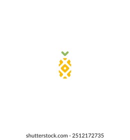 abstract minimalist pineapple vector illustration