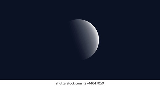 Abstractas Luna Planeta Minimalista