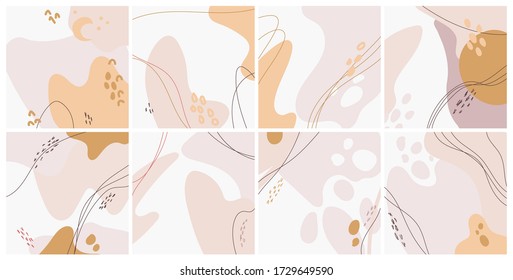 Resumen de antecedentes de póster minimalista. Ilustración de arte vectorial.