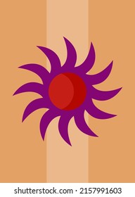 Abstract Minimalist Poster or Card. Boho Graphic Poster Wallpaper Decoration Design. Modern Party Invitation Template.