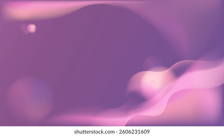 Abstract minimalist purple pink fluid gradient on purple gradient background. Social ads banner or Landing page.