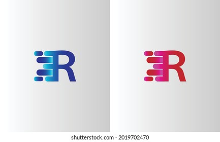 Abstract and minimalist R letter logo design, best R letter logo design template