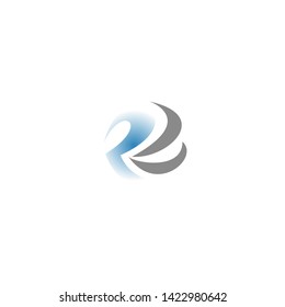 Abstract and minimalist R logo