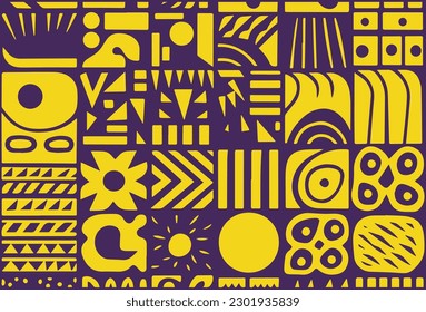 vector abstracto de formas minimalistas, estético de forma abstracta minimalista