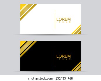 Abstract minimalist simple line and diagonal gold white black background. Can use for banner or business card
