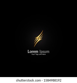 "Abstract". Minimalist, simple,digital and modern logo design.