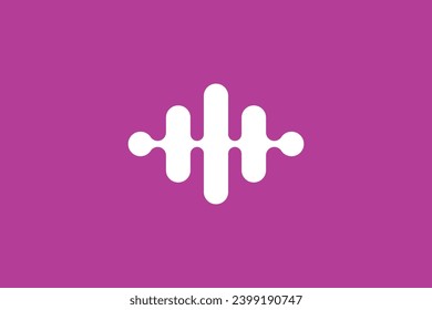 Resumen de diseño de logotipo de tecnología minimalista icono plantilla vectorial