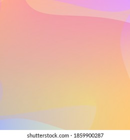 Abstract minimalist trendy sunset style background. Graphic design color mesh, geometric fluid frame simple abstract wallpaper, light sunset colors pink, purple, yellow and blue shades