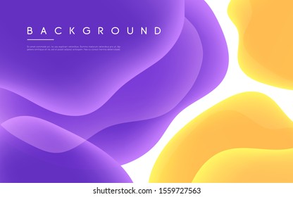Abstract minimalist vector background with colorful liquid bubble shapes.
