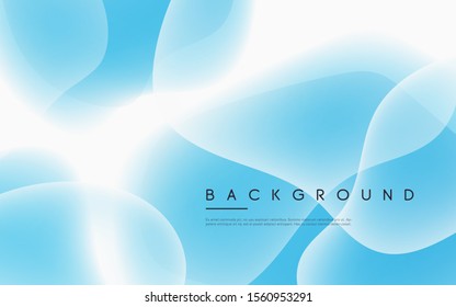 Abstract minimalist vector background with glowing liquid bubble shapes.