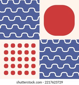 Abstract minimalist vector geometry, punchy forms and colors that demand attention