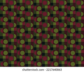 Abstract minimalist vector geometry, punchy forms and colors that demand attention, seamless