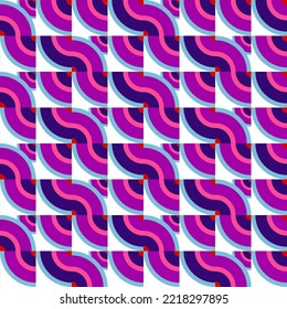 Abstract minimalist vector geometry, punchy forms and colors that demand attention, seamless