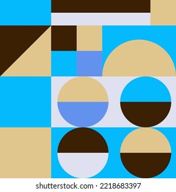 Abstract minimalist vector geometry, punchy forms and colors that demand attention, seamless