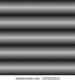 Abstract minimalist vector graphics with digital transition effect. Brutalist style futuristic pattern built with distorted geometric shapes, random forms, and black and white colors. 