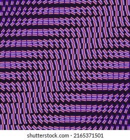 Abstract minimalist vector graphics with digital transition effect. Brutalist style futuristic forms built with distorted geometric shapes, random elements, and generative approach. 