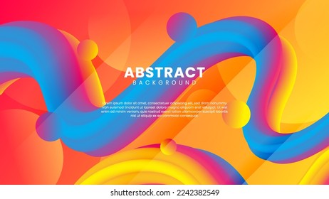 Abstrakter minimalistischer Wellenhintergrund. Modernes Hintergrunddesign. Zusammensetzung der flüssigen Formen Geeignet für Präsentationsdesign, Website, Banner, Wallpaper, Broschüren, Poster