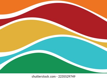 Abstract minimalist wavy pattern. Vector Illustration.