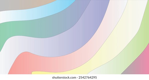 Abstrato minimalista branco e cinza curva moderna fundo. textura branco padrão. Fundo abstrato de onda roxa com design de conceito moderno.Fundo ondulado em Pastel Color Design. Formas fluidas. 