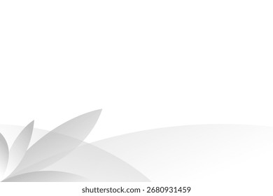 Abstrato minimalista branco e cinza folha forma moderno fundo. textura branco padrão. vetor ilustração