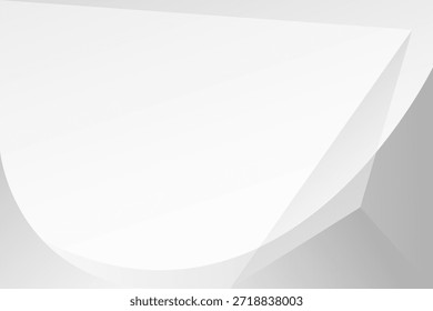 Abstract minimalist white and gray shape modern background. texture white pattern. vector illustration