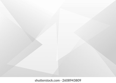 Abstract minimalist white and gray triangle shape modern background. texture white pattern. vector illustration