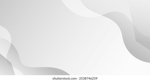 Abstrato minimalista branco e cinza onda moderna fundo. textura branco padrão. vetor ilustração