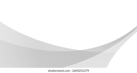 Abstract minimalist white and gray wave modern background. texture white pattern. vector illustration