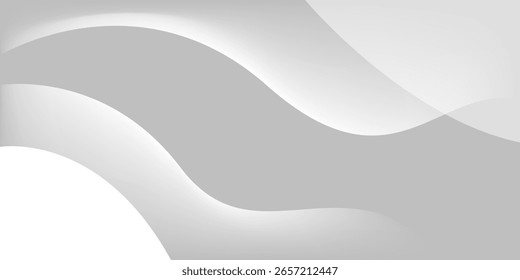 Abstractas minimalista blanco y gris de la onda de fondo moderno. textura patrón blanco. Ilustración vectorial