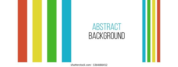 abstract minimalistic asymmetric vector background with 4 color lines