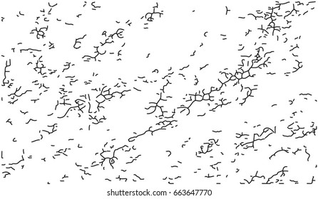 Abstract minimalistic background with black hand drawn curvy  lines, scrapbook paper texture