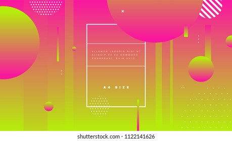 Abstract minimalistic background design with liquid dynamic fluid shapes. Vector illustration