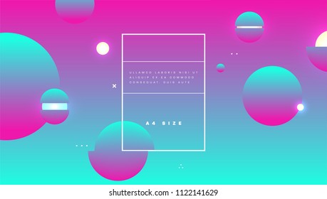 Abstract minimalistic background design with liquid dynamic fluid shapes. Vector illustration