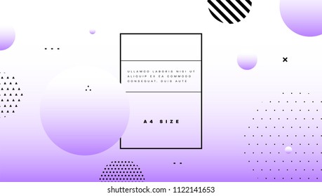 Abstract minimalistic background design with liquid dynamic fluid shapes. Vector illustration