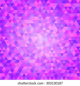 Abstract minimalistic  background with purple triangles. Geometric wallpaper. Vector illustration. Vivid transition wallpaper