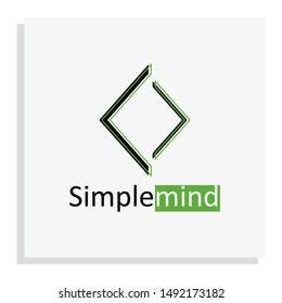 Abstract, minimalistic, creative logo. Unique and simple element