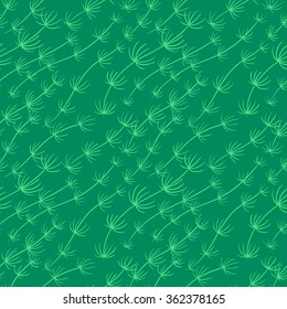 Abstract minimalistic doodle algae seamless pattern